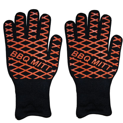 BBQ Gloves, 1472°F Extreme Heat Resistant Oven Gloves, Grilling Gloves with Durable Fireproof Kitchen Oven Mitts Designed for C