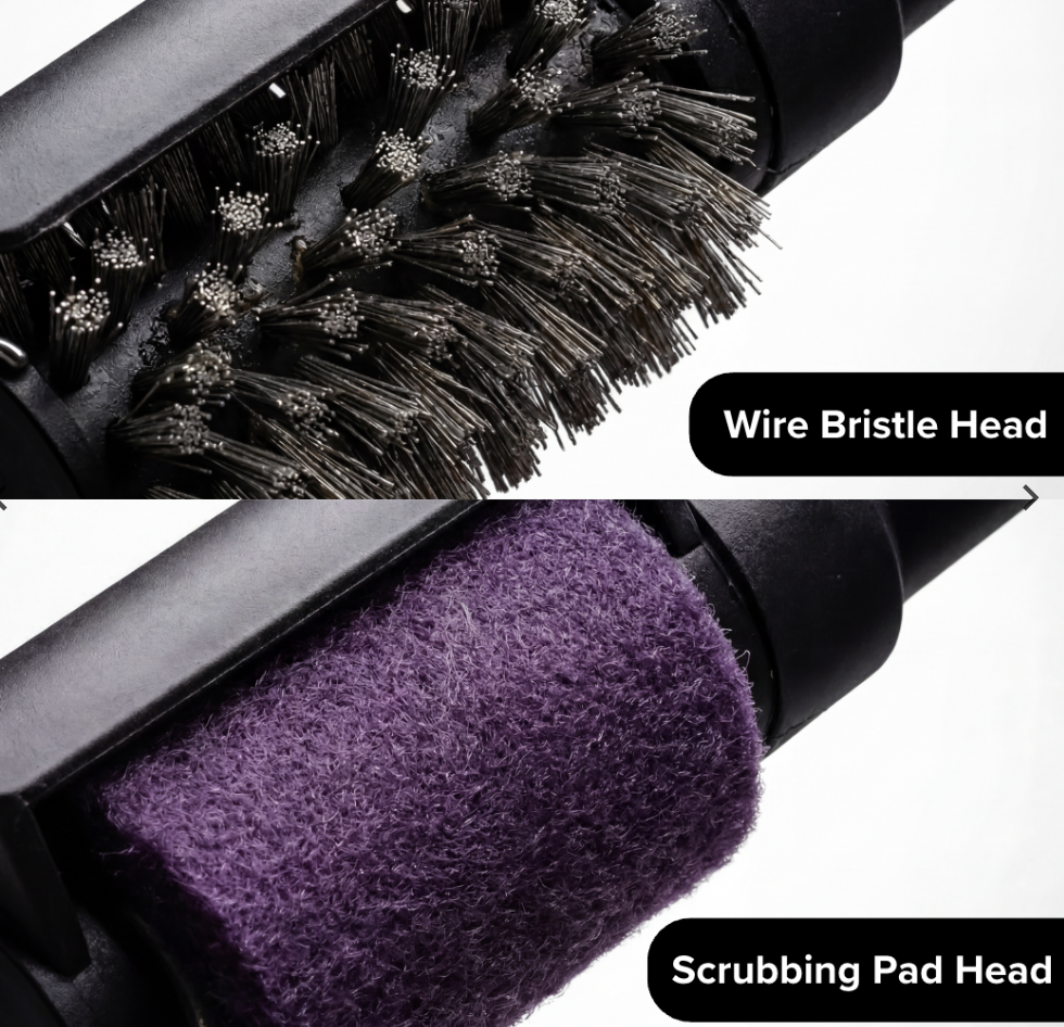 Volcetti Electric Grill Brush — Cordless 3-Minute Grate Cleaner