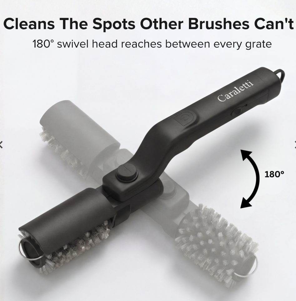 Volcetti Electric Grill Brush — Cordless 3-Minute Grate Cleaner